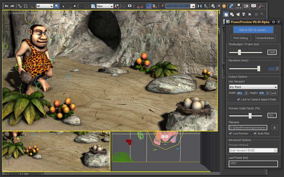 powerpreview_working PowerSwitcher: Enanced 3ds Max Viewport Switching