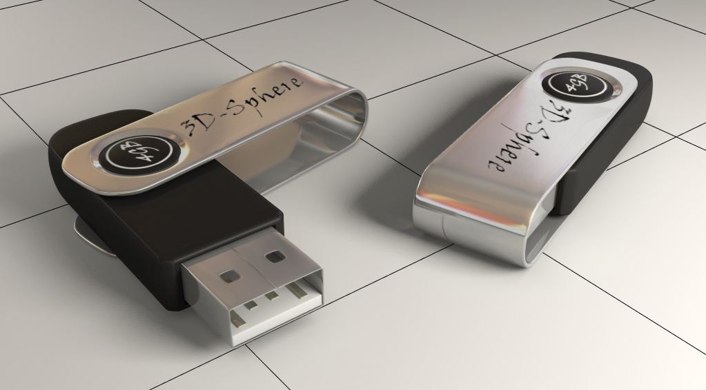 Video tutorial for modeling and rendering Pen Drive